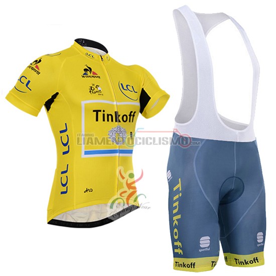 Abbigliamento Ciclismo Tinkoff 2016 giallo e nero